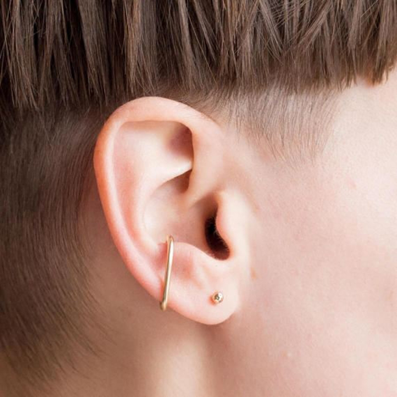 Ear Cuff No Piercing - 925 Bạc Giả Kẹp Bông Tai