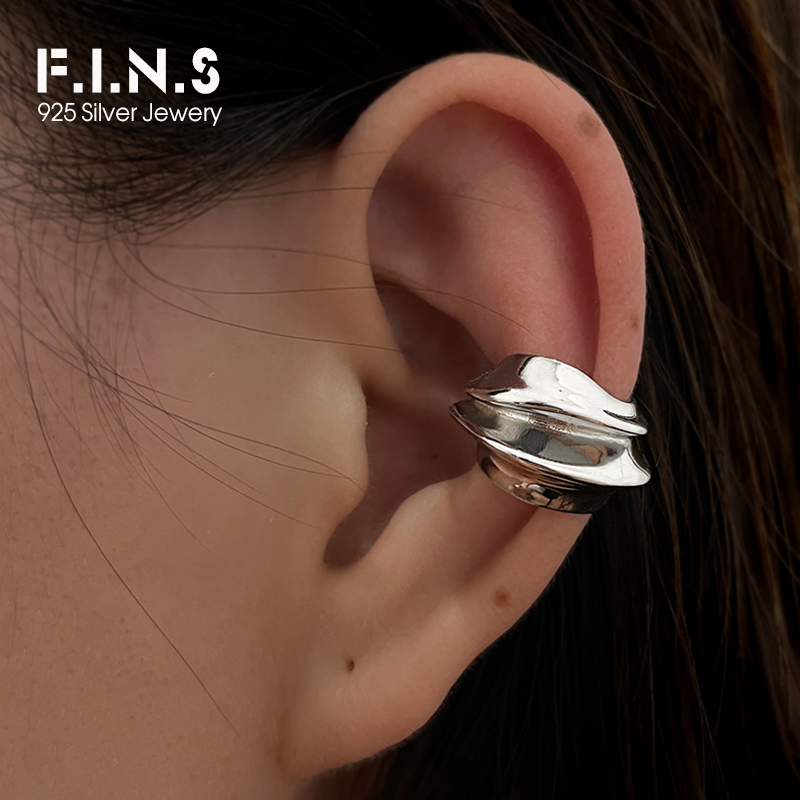 Ear Cuff No Piercing - F.I.N.S 1 Phóng Đại Rộng S925