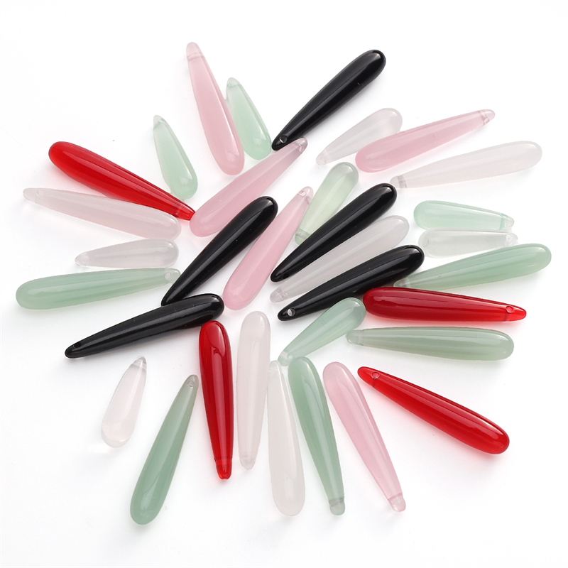 Drop Earrings - 5pcs Beads Resin Teardrop Shape Loose