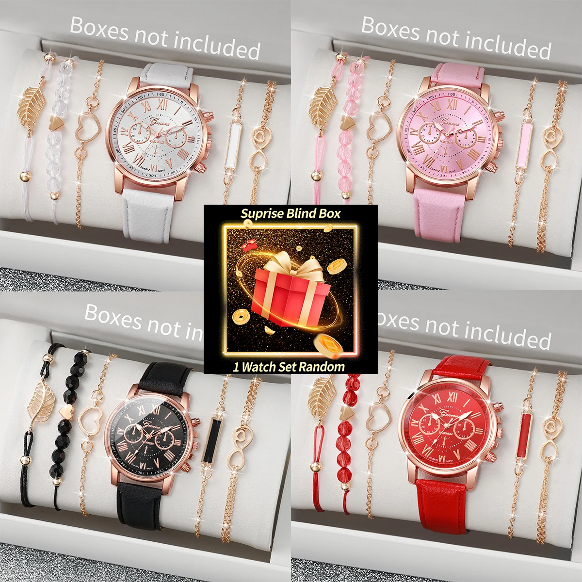Jewelry Watches Women - Surprise Blind Box Women Watch Set