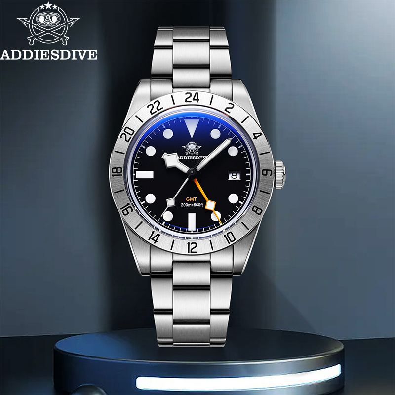 Watches & Jewelry Lvmh - ADDIESDIVE AD2035 Swiss Ronda 515-24H GMT