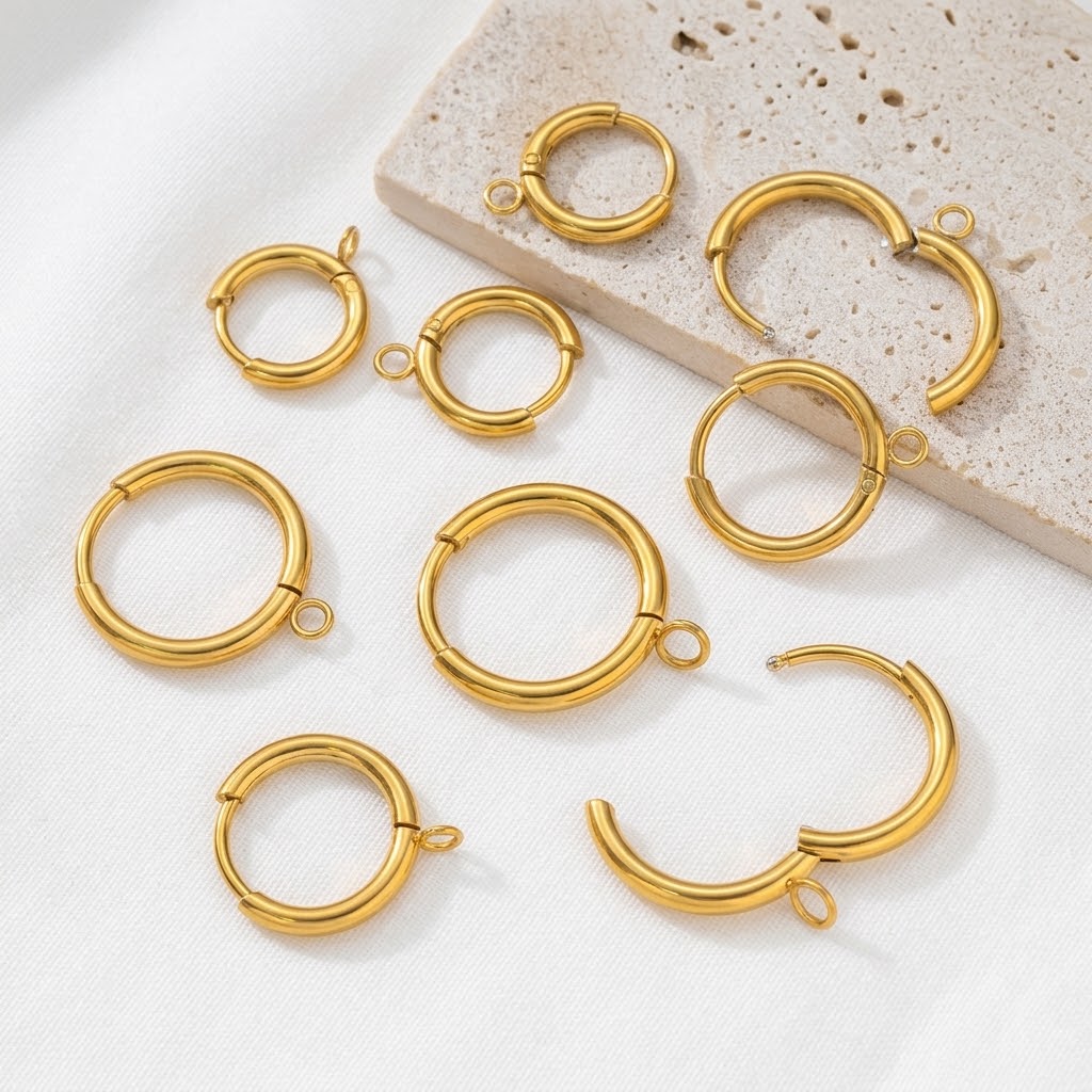 Gold Plated Ring - 10pcs/Lot Stainless Steel Gold Color Plated