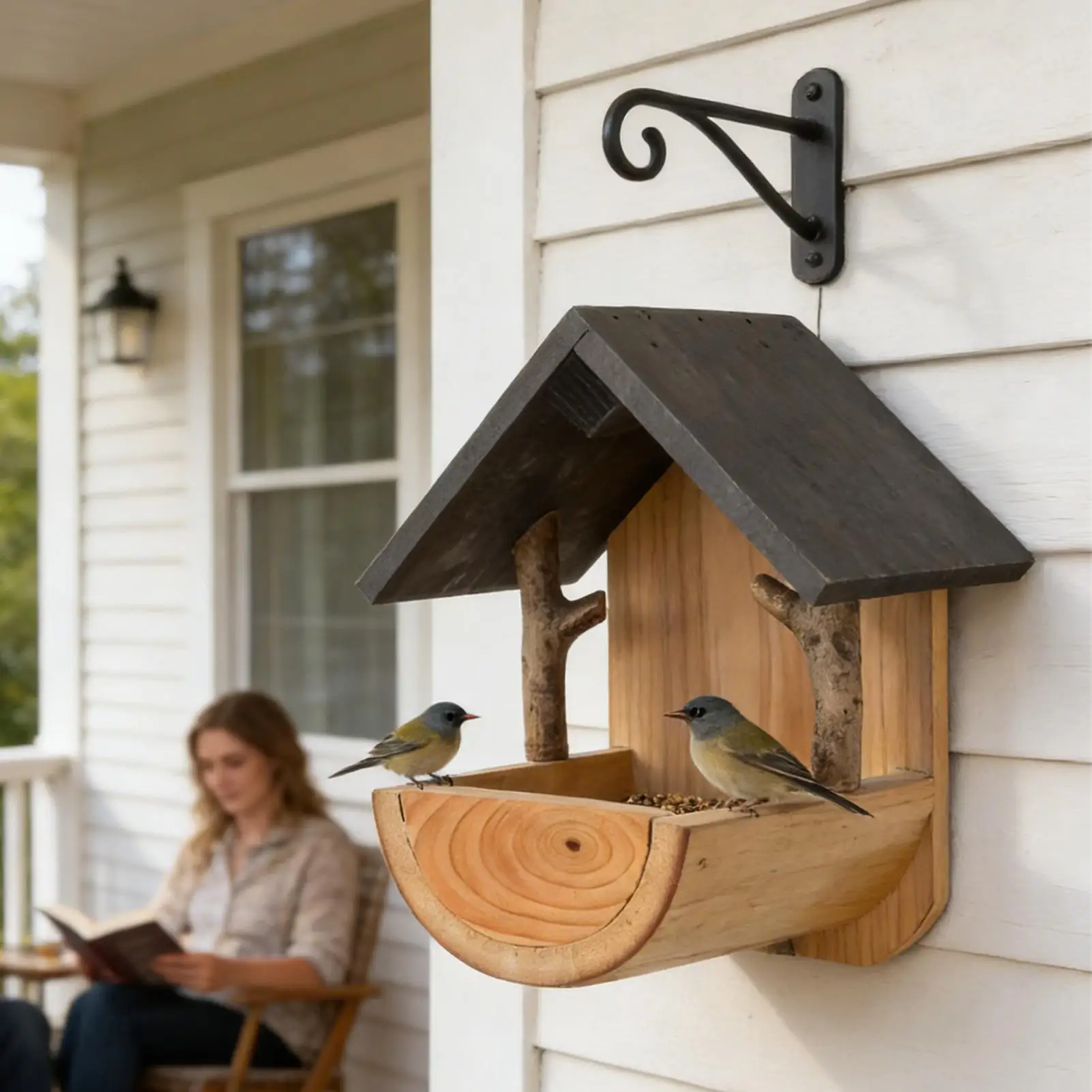 Wall Mount Wooden bird feeder  - đánh giá và giá Watches & Jewelry Lvmh