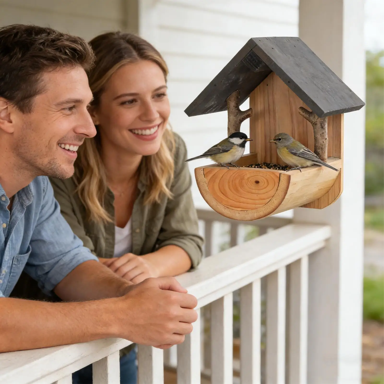 Wall Mount Wooden bird feeder  - đánh giá và giá Watches & Jewelry Lvmh