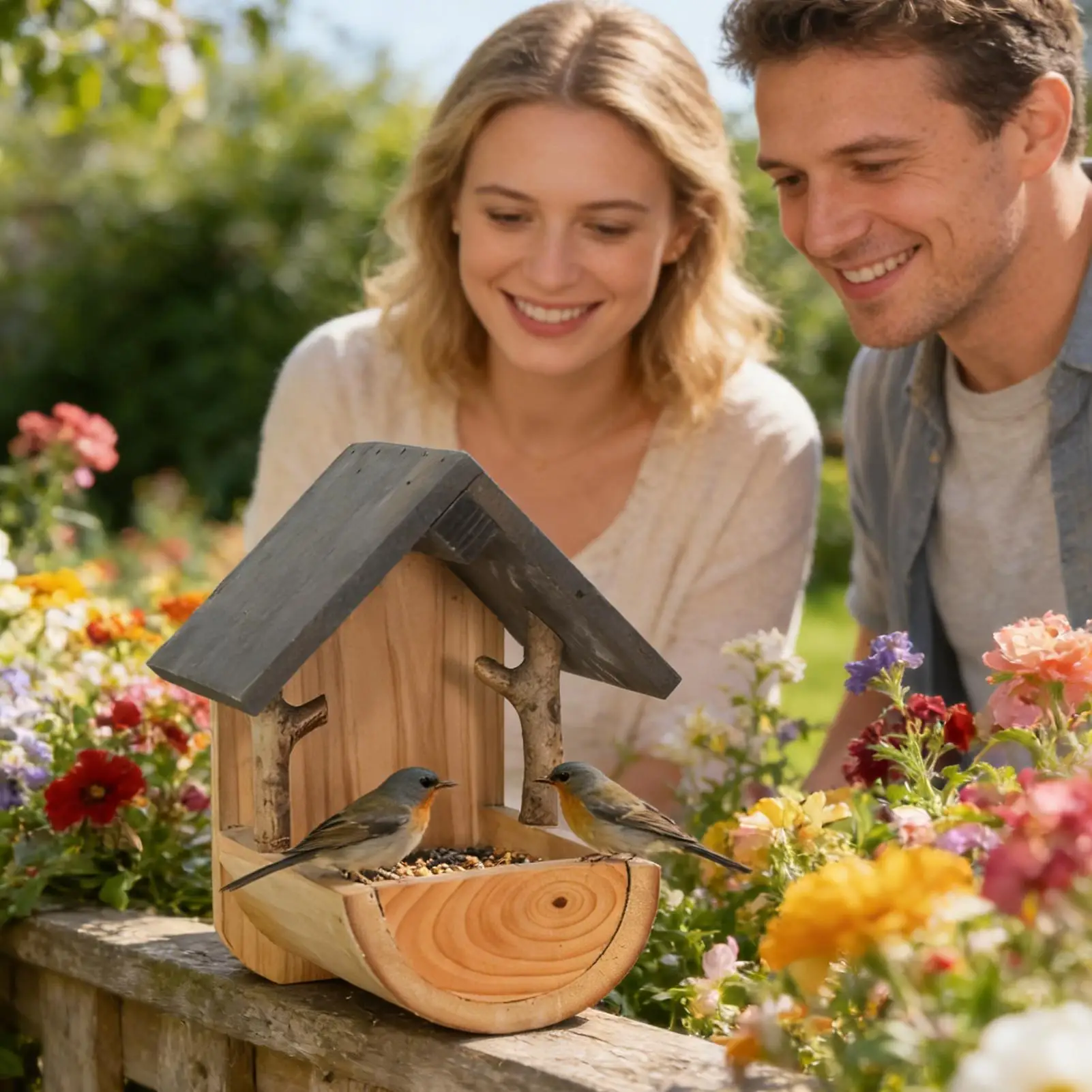 Wall Mount Wooden bird feeder  - đánh giá và giá Watches & Jewelry Lvmh