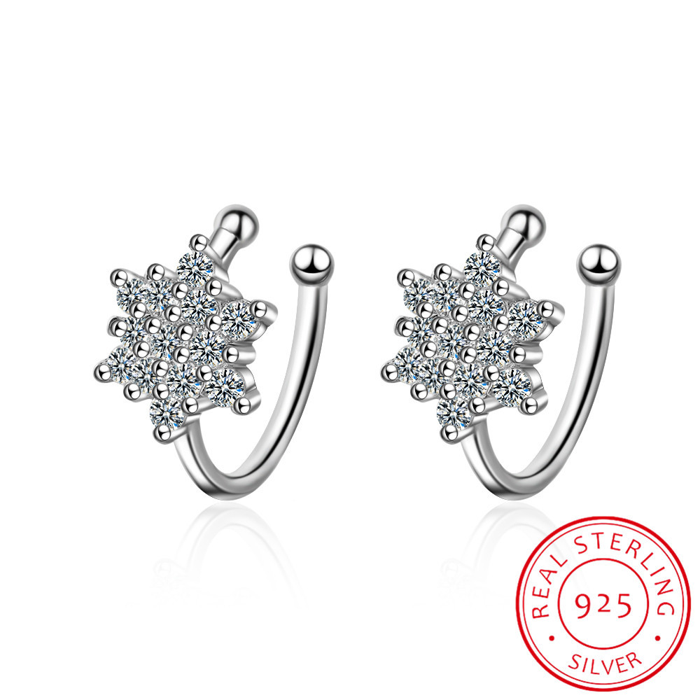 Thật Bạc 925 Thiết Kế Mới Đẹp  - đánh giá và giá Ear Cuff No Piercing