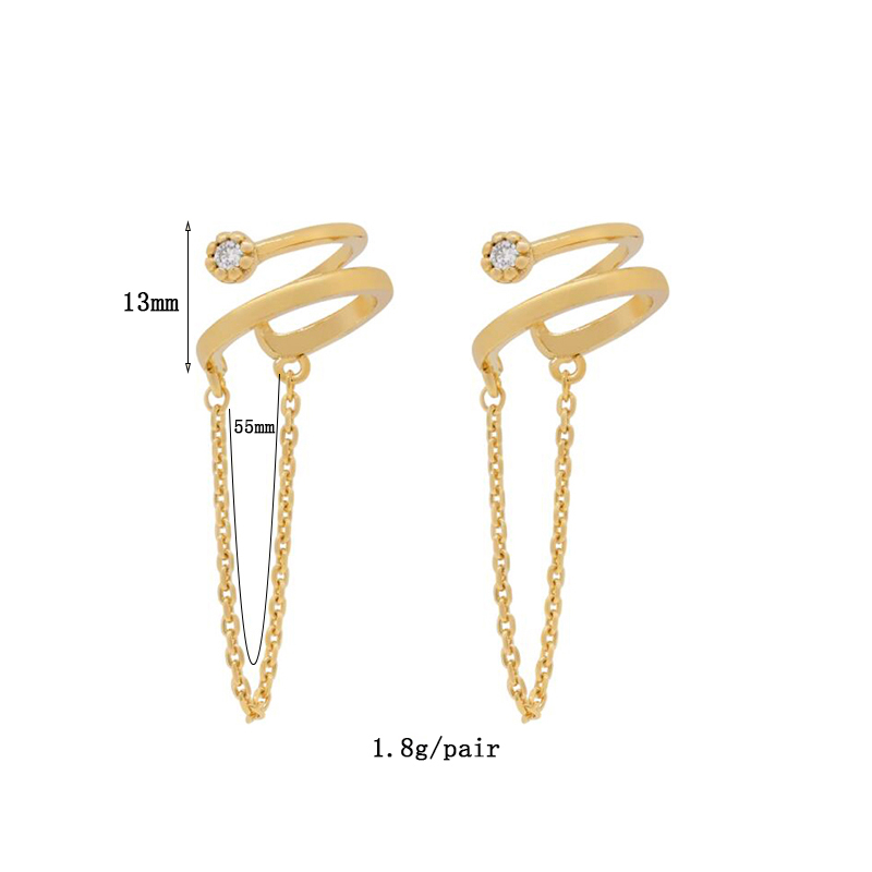 KEYOUNUO Vàng Lấp Đầy Màu Bạc  - đánh giá và giá Ear Cuff No Piercing