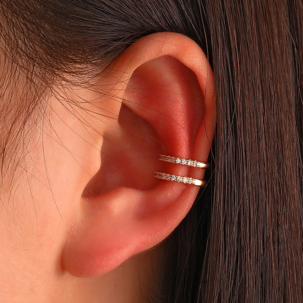 Korean Crystal Ear Clip Earrin - đánh giá và giá Ear Cuff No Piercing