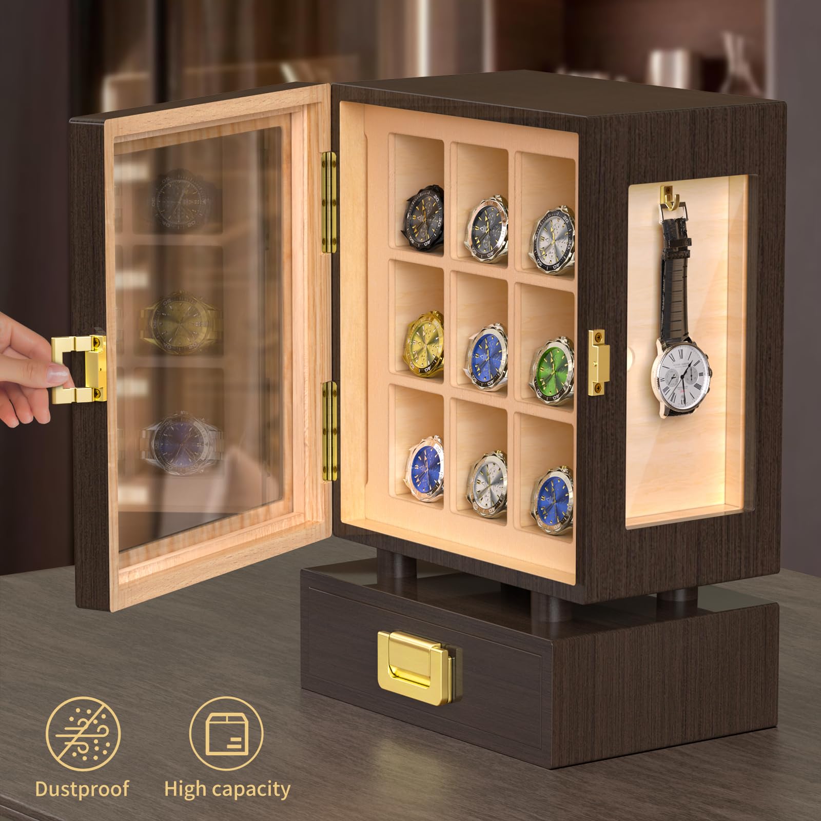 Custom Rectangle Wooden Watch  - đánh giá và giá Watches & Jewelry Lvmh