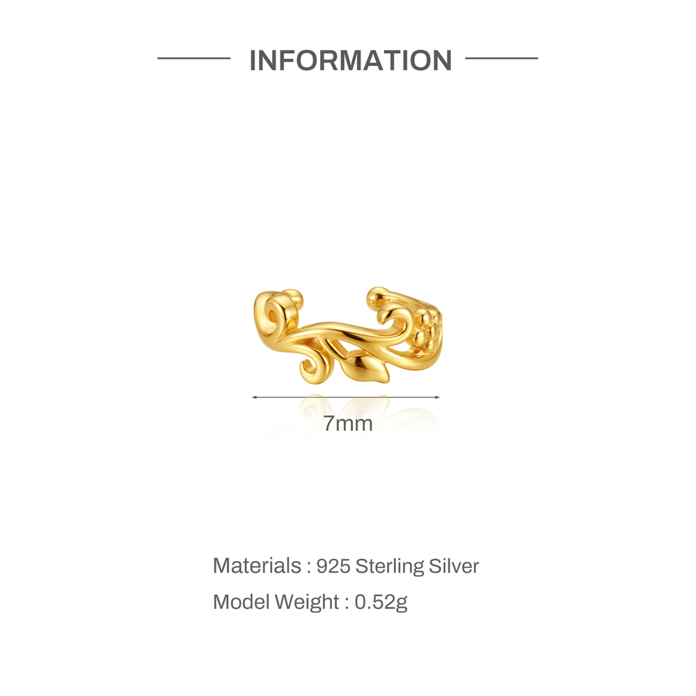 Aide 925 Sterling Silver Gold  - đánh giá và giá Ear Cuff No Piercing