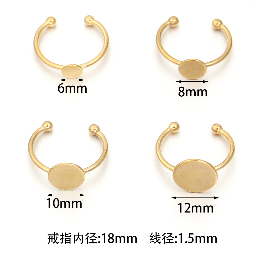 5Pcs/Lot Stainless Steel Gold  - đánh giá và giá Gold Plated Ring