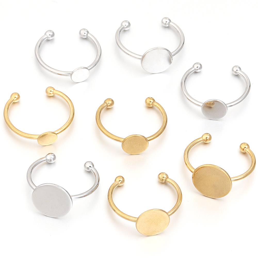 5Pcs/Lot Stainless Steel Gold  - đánh giá và giá Gold Plated Ring