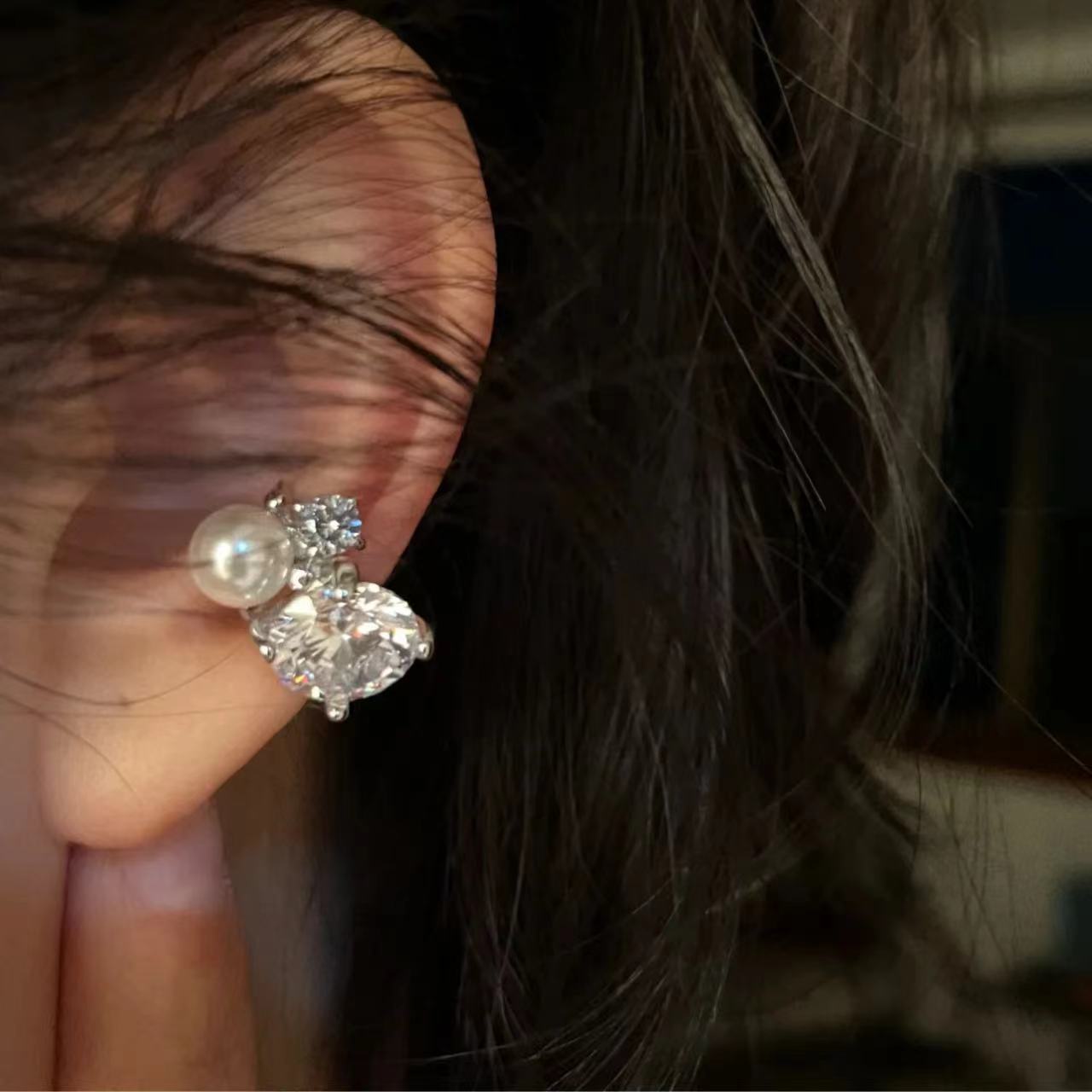 1Pcs Shiny Imitation Pearl Zir - đánh giá và giá Ear Cuff No Piercing