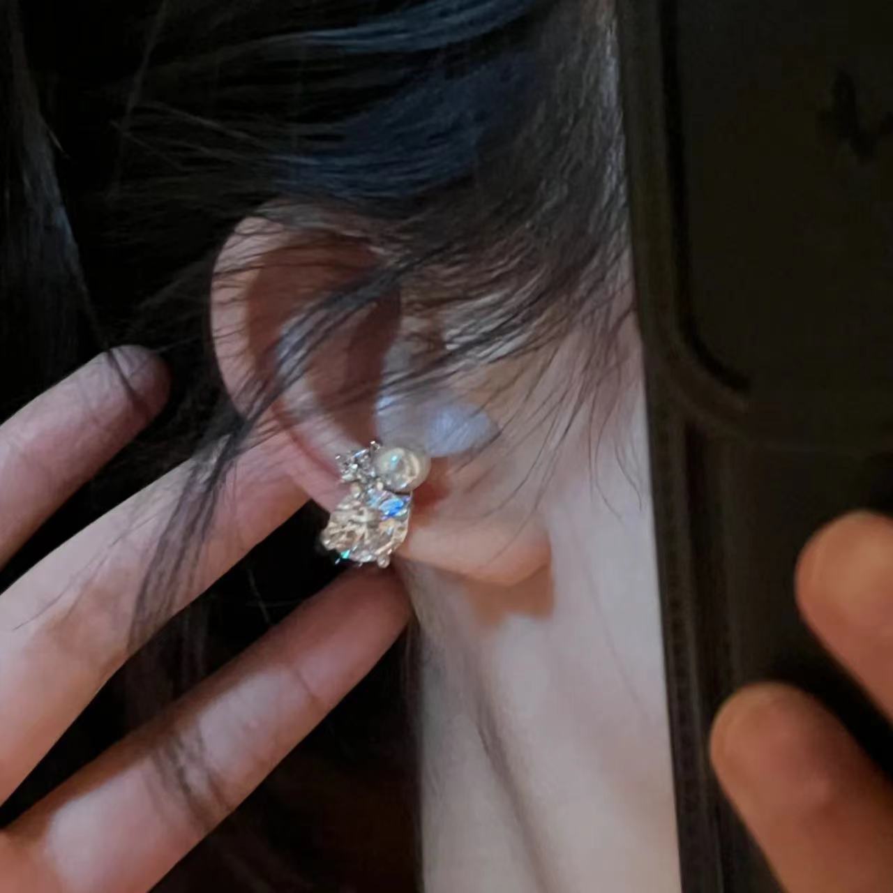 1Pcs Shiny Imitation Pearl Zir - đánh giá và giá Ear Cuff No Piercing