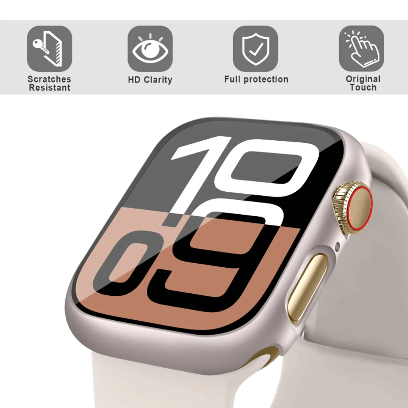 Tempered Glass+cover For Apple - đánh giá và giá Jewelry Smart Watches