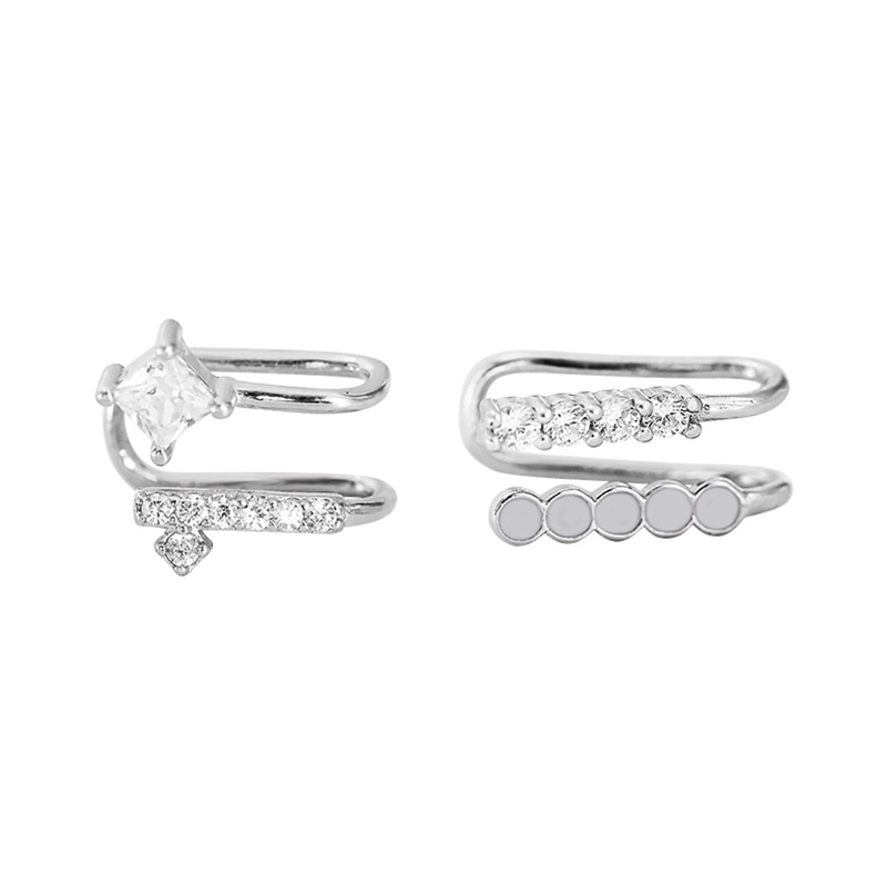 925 Sterling Silver Asymmetric - đánh giá và giá Ear Cuff No Piercing