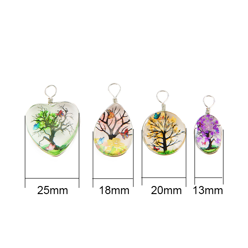 5pcs Colorful Tree Crystal Gla - đánh giá và giá Drop Earrings
