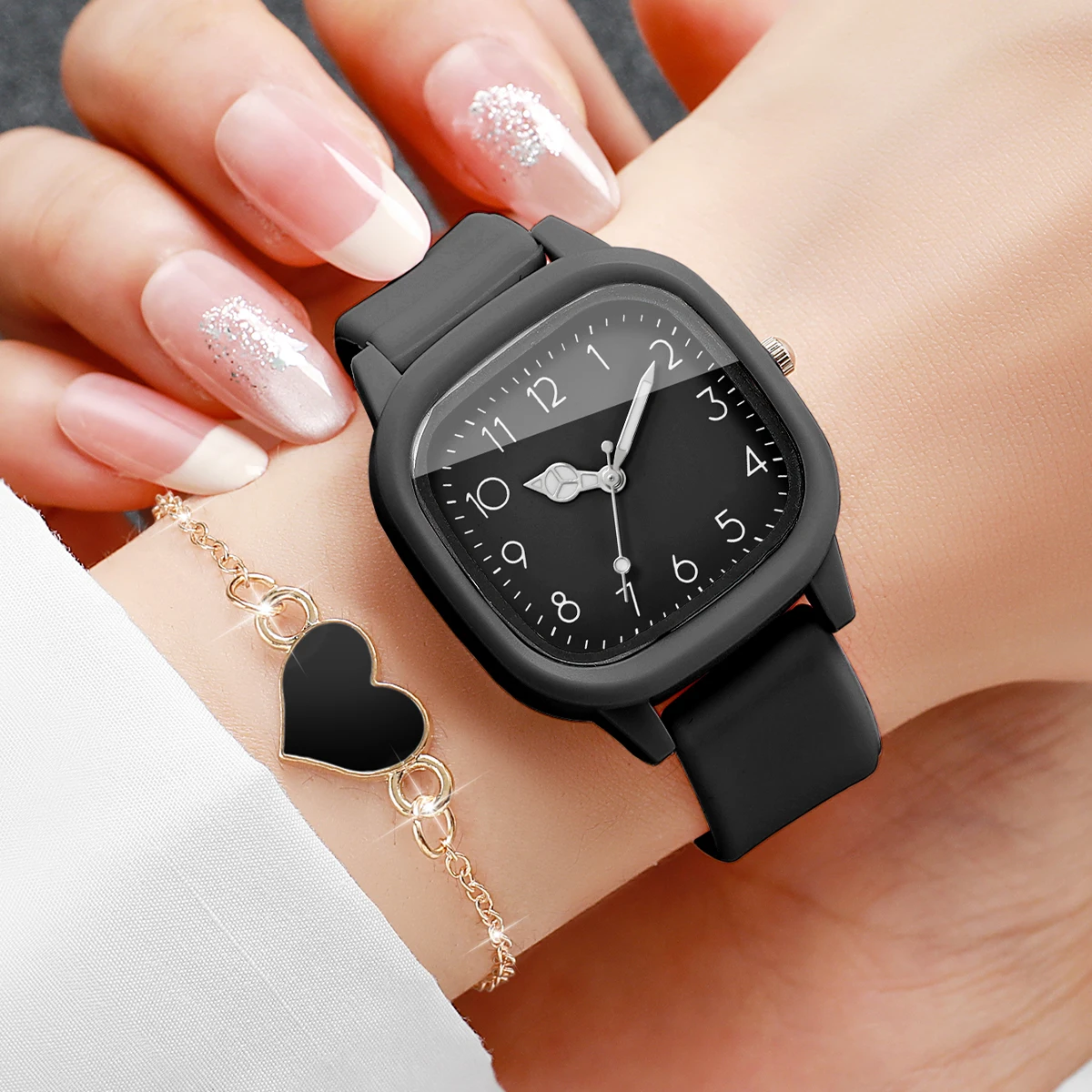 5PCS Fashion Square Women Watc - đánh giá và giá Jewelry Watches Women