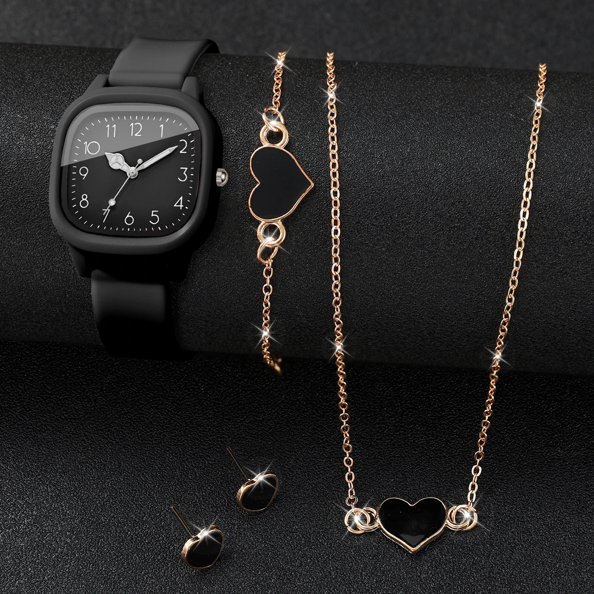 5PCS Fashion Square Women Watc - đánh giá và giá Jewelry Watches Women