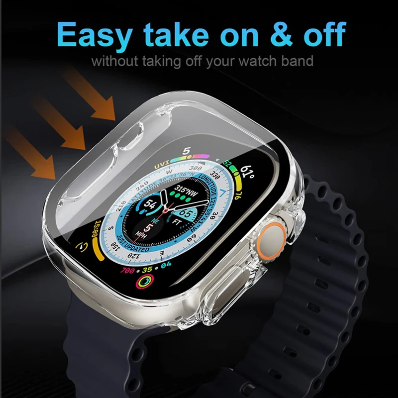 Glass+case For Apple Watch Ult - đánh giá và giá Jewelry Smart Watches